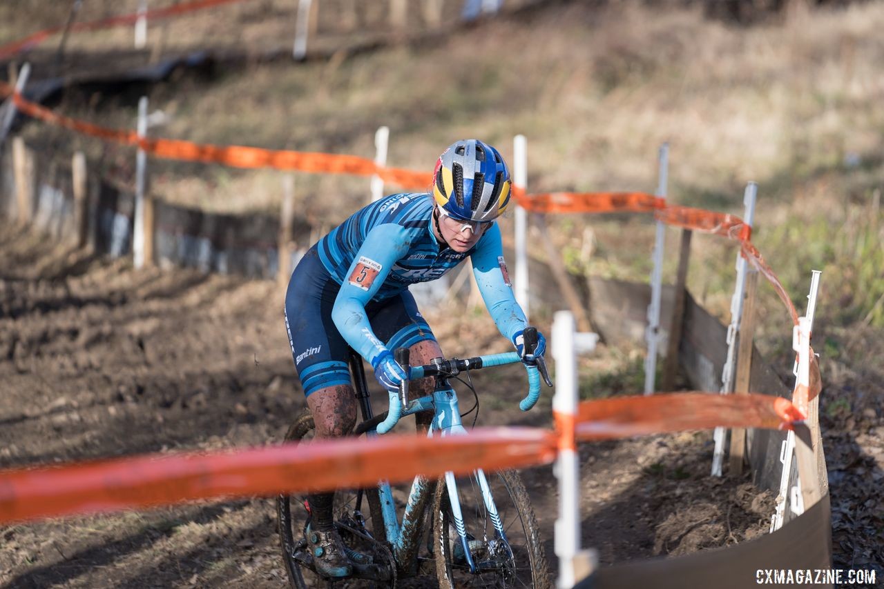 Ellen Noble said there are a number of positives she is hoping to take with her from this challenging season2019 Ruts n' Guts. © P. Means / Cyclocross Magazine