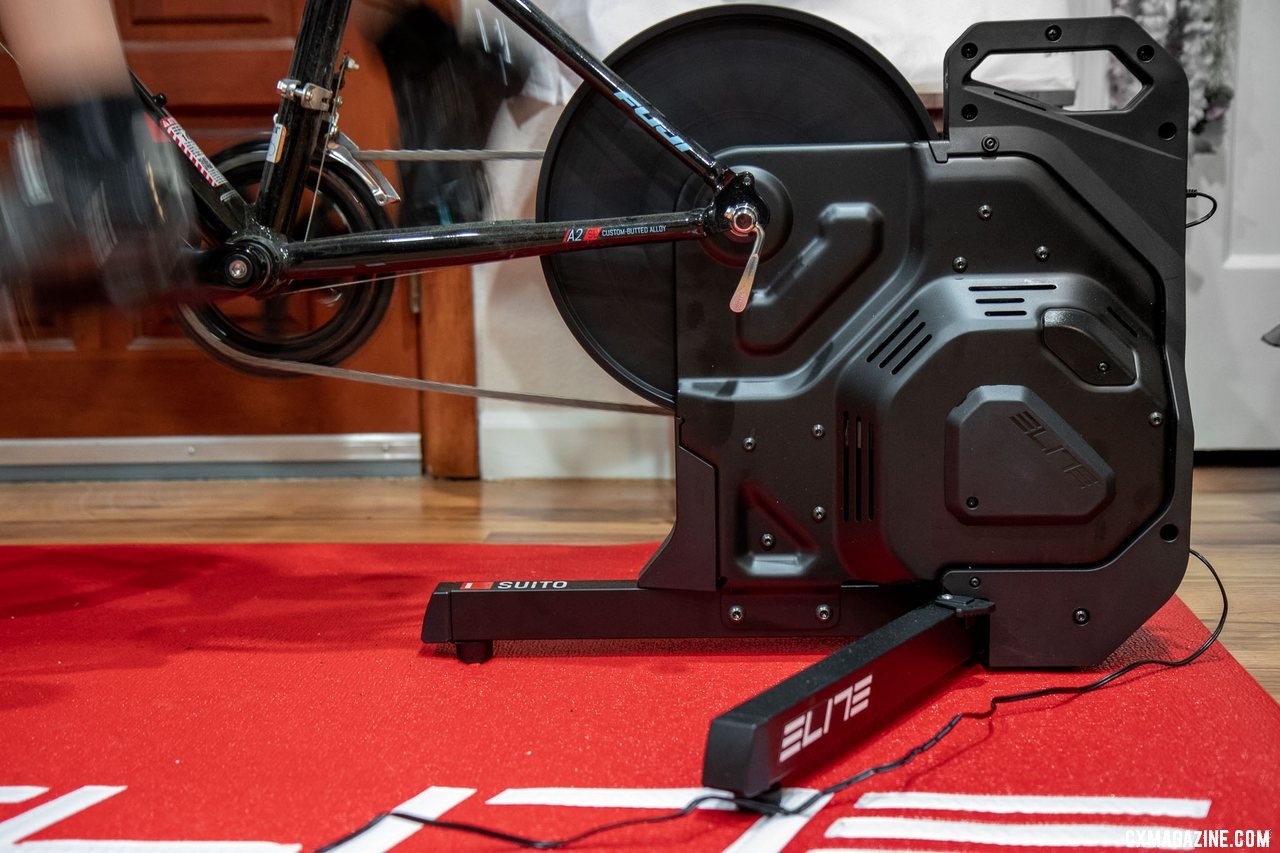 The Elite Suito Trainer at $799 is an affordable, relatively portable smart trainer. © Cyclocross Magazine