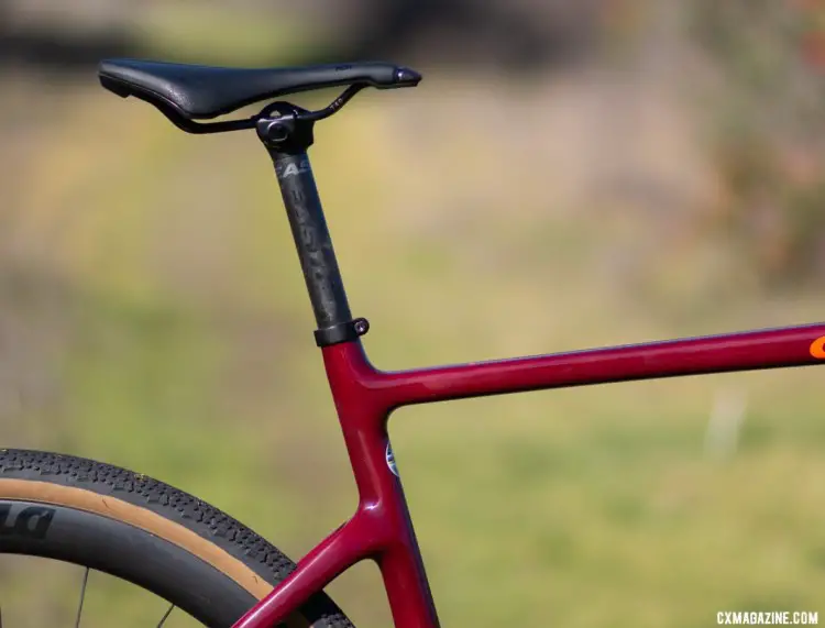 The Cervelo Aspero carbon gravel bike looks a bit like a Giant TCX or Van Dessel Full Tilt Boogie with its dropped seat stays. © Cyclocross Magazine