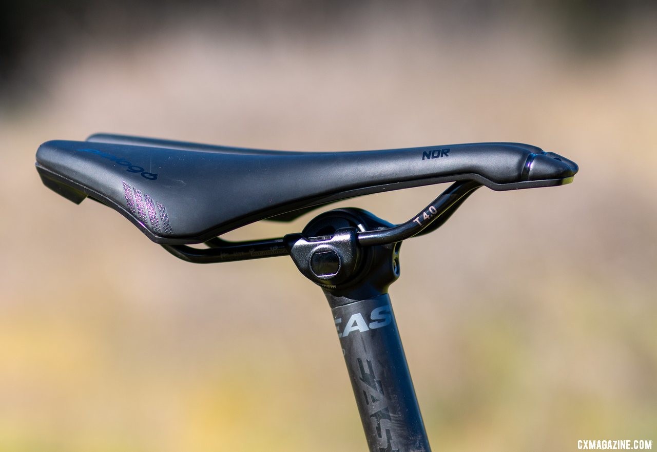 An Easton carbon post and Prologo NDR saddle offer support during hard efforts. The Cervelo Aspero carbon gravel bike. © Cyclocross Magazine
