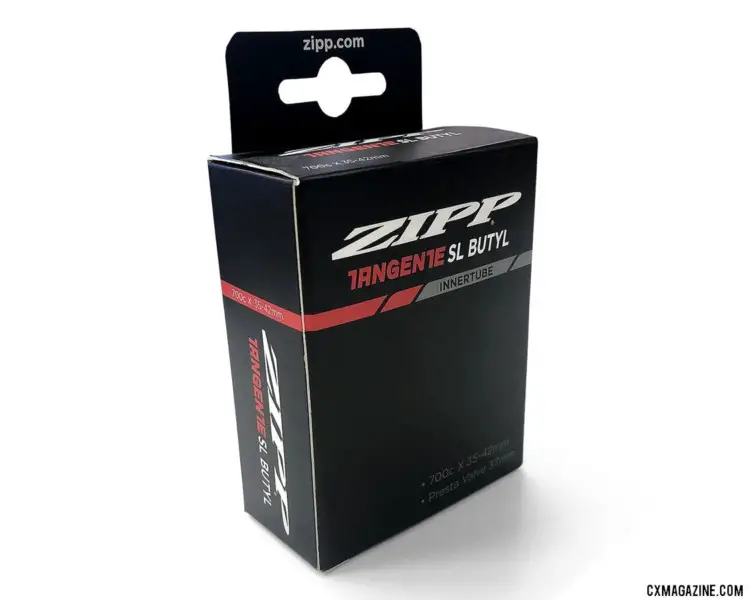 Zipp rolls a Tangente SL Butyl tube with alloy valve to pair with its G40 tubeless gravel tire. photo: Zipp